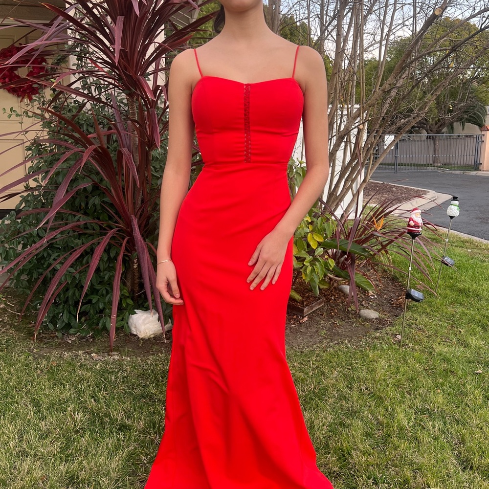 Jarlo London Red Mermaid Maxi Formal Dress size 0